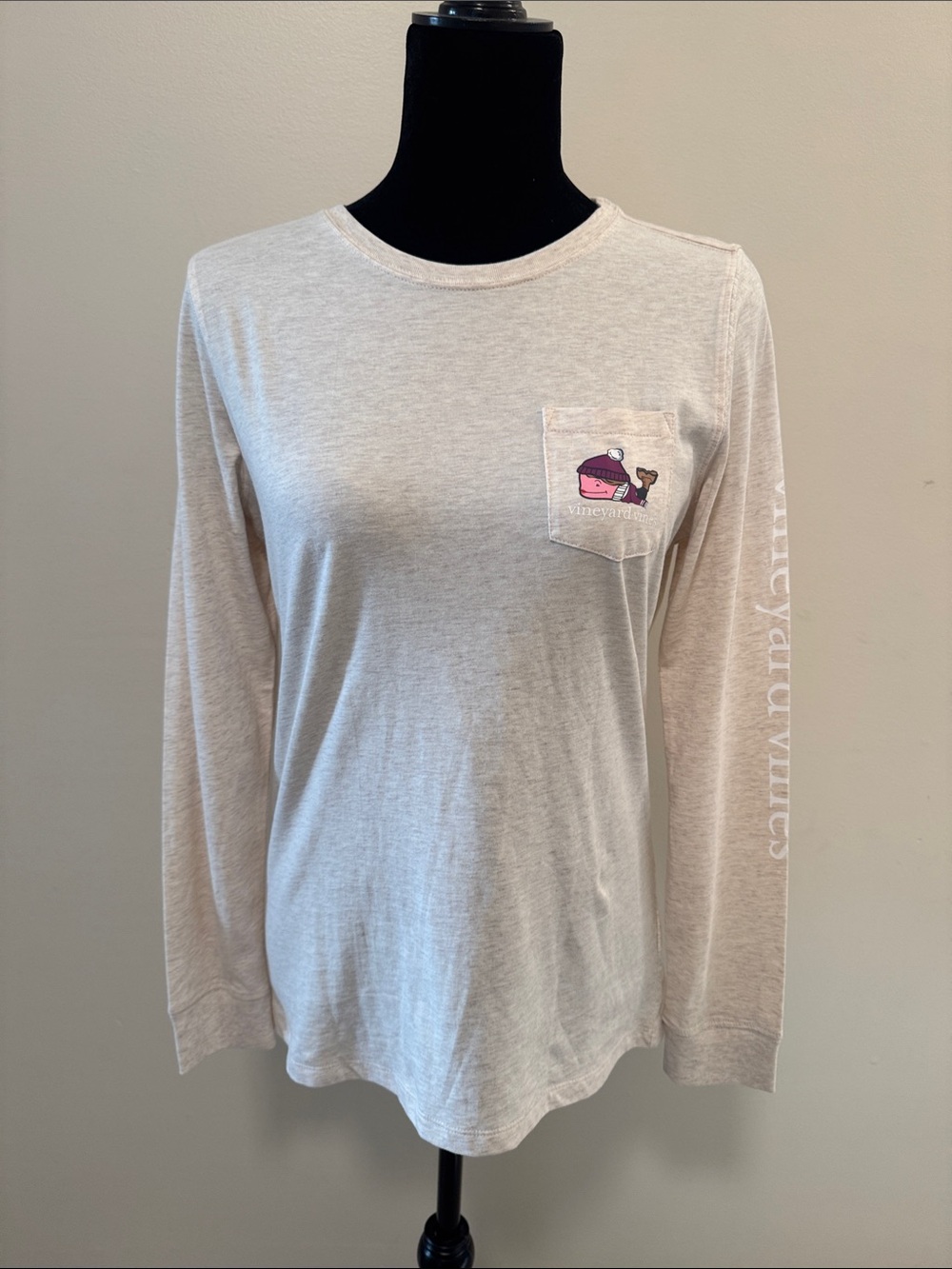 Vineyard Vines Fall whale long sleeve tee